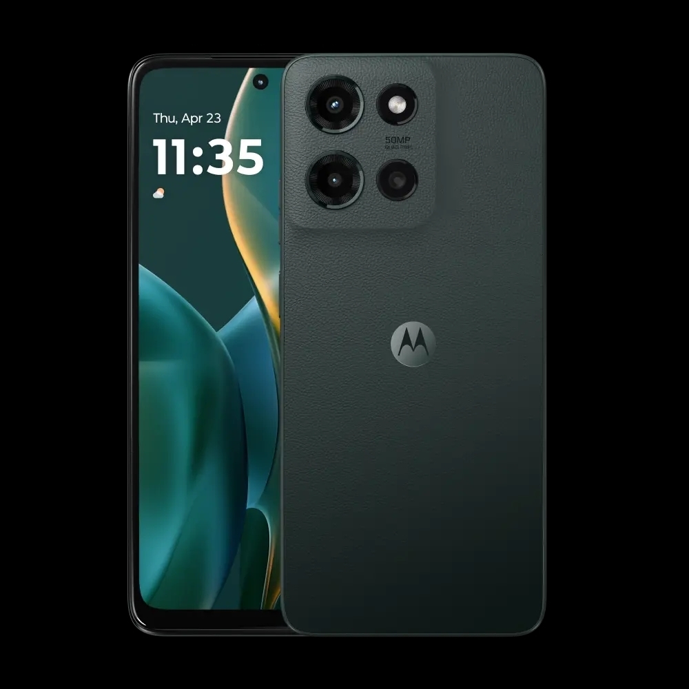 Motorola Dark Gray Smartphone with Triple Lens